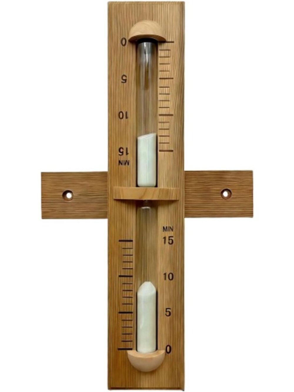 15-Minute Sauna Sand Timer - Wall-Mounted Hourglass, Heat-Resistant Spa